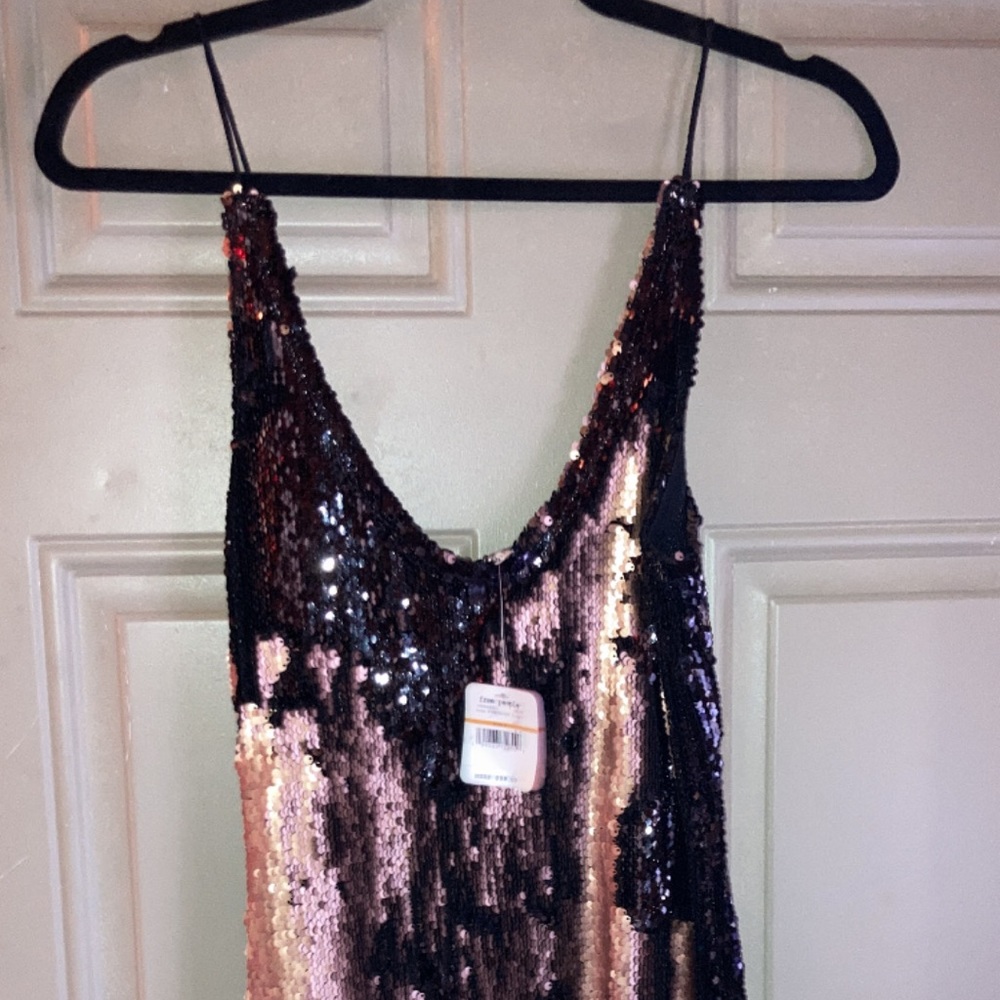 Free People Sequin Slip Dress